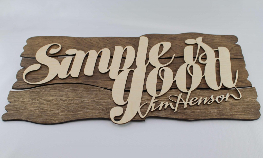 laser Cut sign - The Grain - Display Sign -simple is good