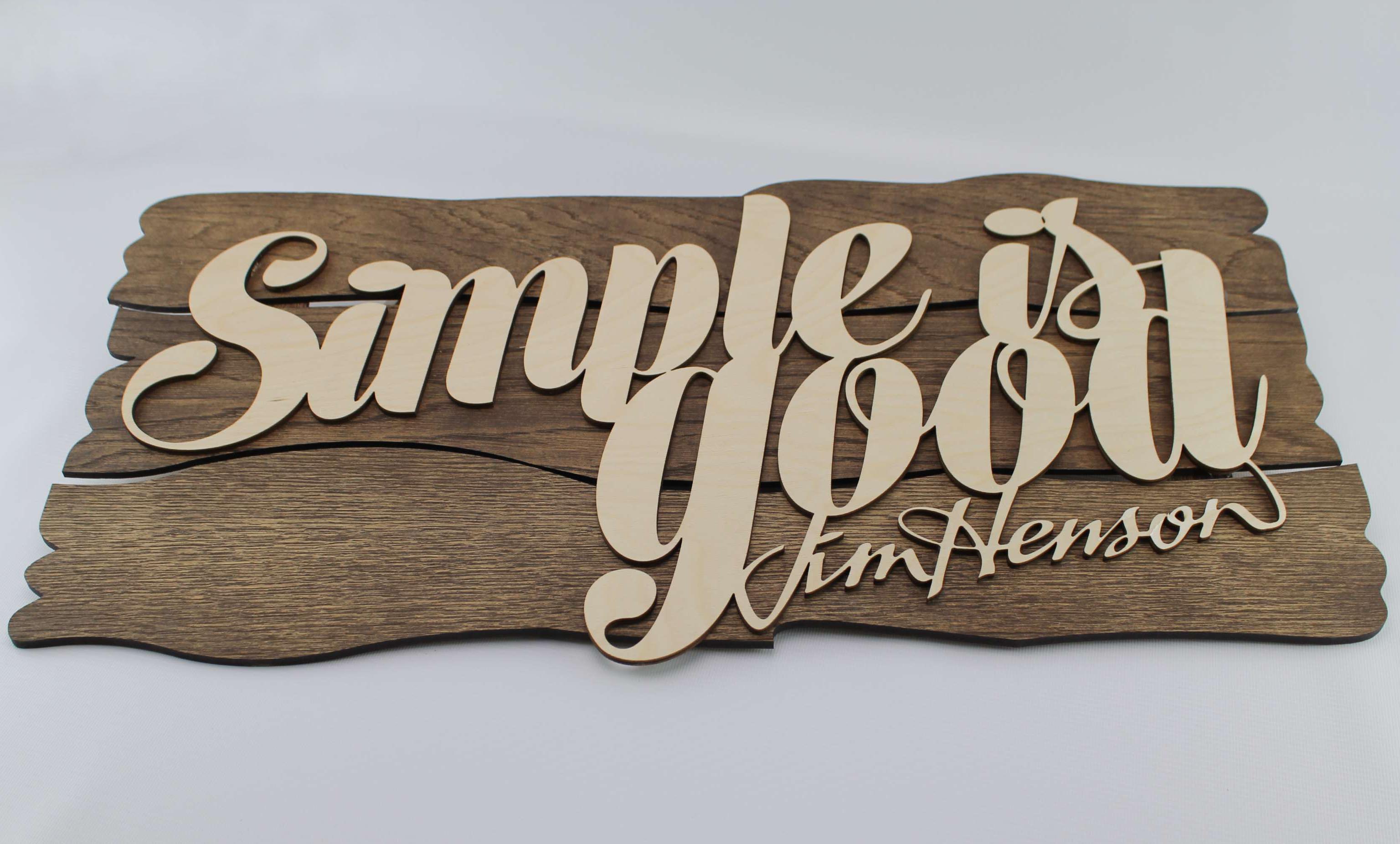 Laser Cutting Wood Process - The Grain Sign Company