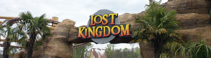 "LOSt Kingdom" Paultons park , theme entrance, signage, 3d signs,