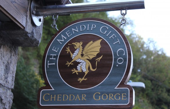 Mendip Gift co Cheddar Sandblasted Sign