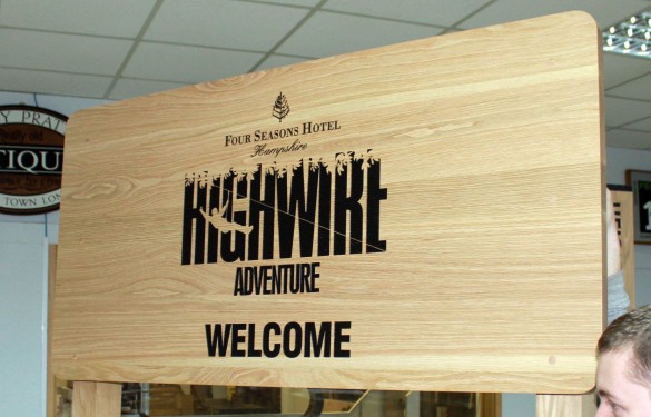 four seasons - Oak Aliphatic Finish 2 - display signage - The Grain - Theme Park Signage