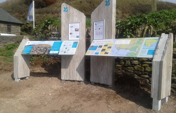 Wembury Panels - wooden display sign - The Grain