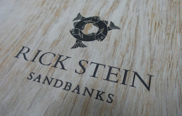 "Rick Stein" Sandbanks restaurant, laser engraved menu